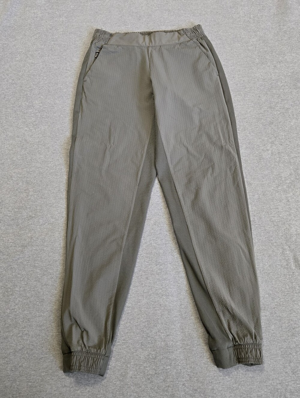 Athleta Pants Womens 0 Gray Green Textured Brooklyn Jogger Athletic Athleisure